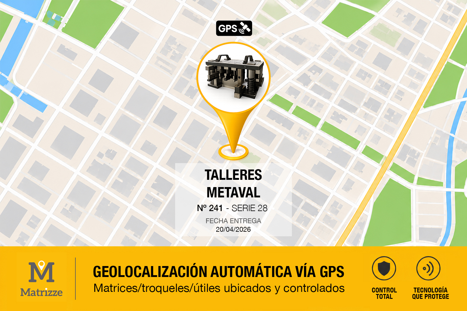 Localizador Matrizze para matrices y troqueles